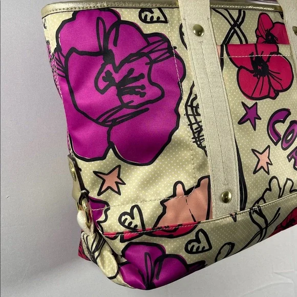 Vintage Coach Poppy Kyra Tote with Floral Pattern - Picture 5 of 17